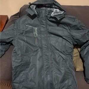 Wulful Men's Black Hooded Jacket